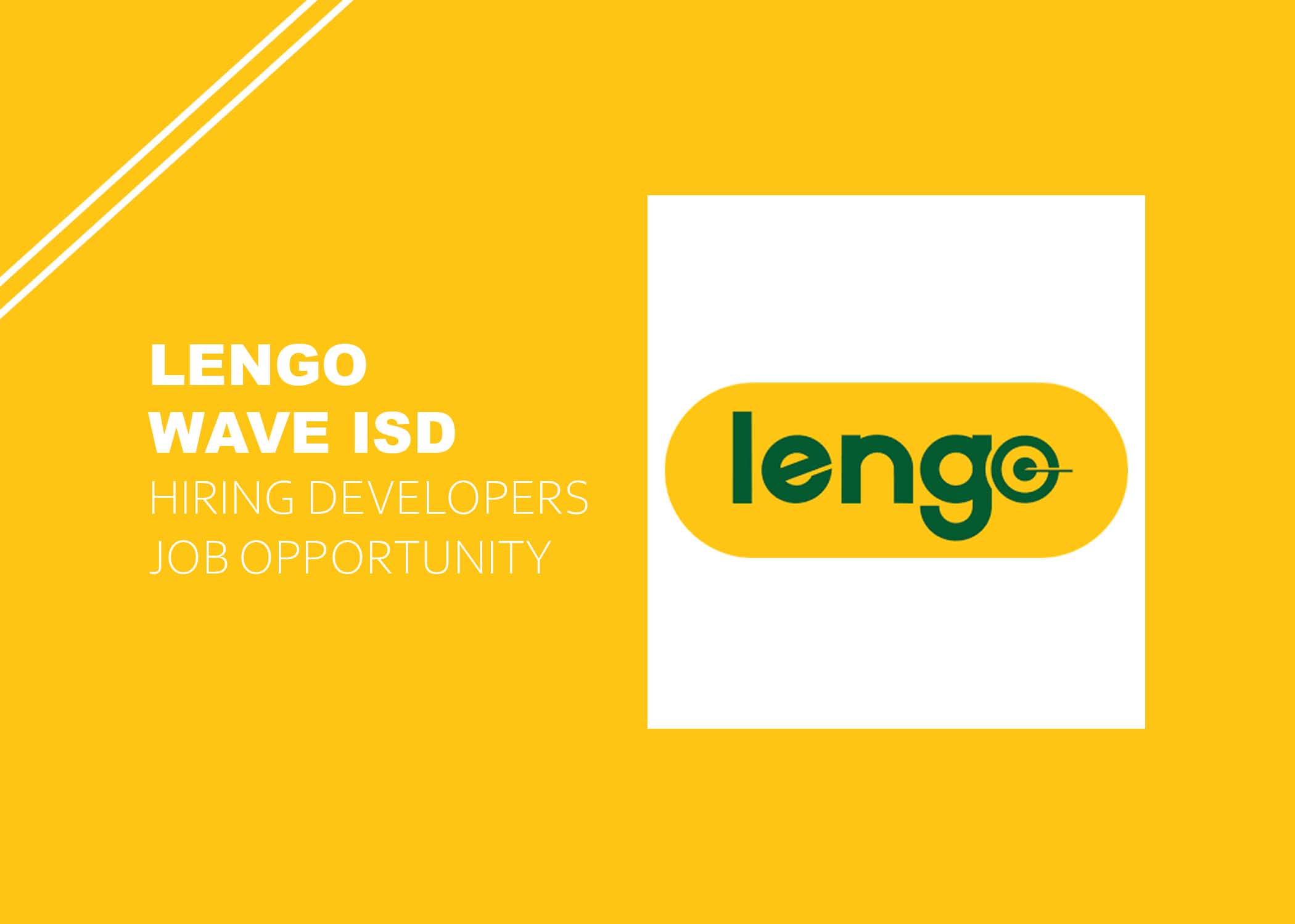 Lengo Wave is Hiring Developers – Job Opportunity